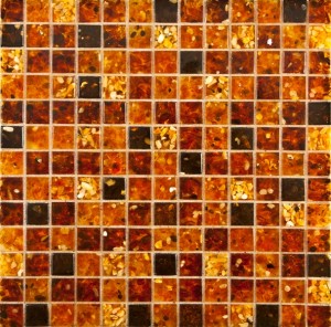 Янтарная мозаика AMBER MIX M на основе полимерной смолы.